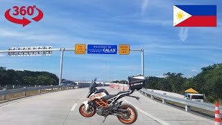 Riding the KTM Duke 390 on CALAX from Sta Rosa to Binan, Laguna in 360°