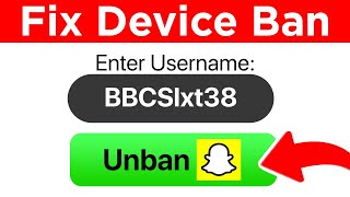 How to Fix Snapchat Device Ban 🤯 QUICKEST WAY