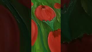 Pintura fácil de tulipas#shorts