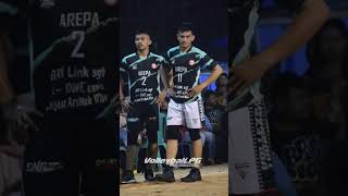 aril dan wilis duo bomber tarkam lampung #volleyball #volilampung #fypシ