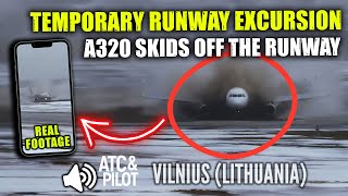 Avion Express A320 Veers Off Runway at Vilnius Airport (Feb 3, 2024)