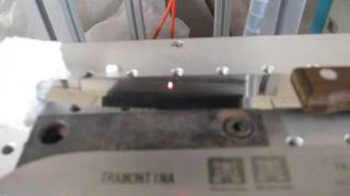 Diode pumped laser marking machine engraving on blade knife