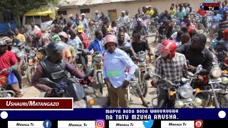 MAPYA BODA BODA WAVURUGWA NA TATU MZUKA ARUSHA