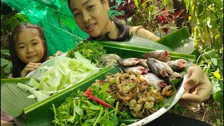 Papaya, Crab, Local Food, Tamarind Leaf