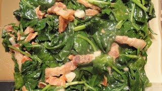 Pinoy Bacon-Spinach Salad