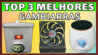 TOP 3 MELHORES GAMBIARRAS CASEIRAS VENTILADOR ESTAÇÃO DE SOLDA LIXADEIRA CASEIRA LIQUIDIFICADOR