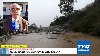 Gobernador Oelckers entrega balance sobre derrumbe en sector Lago Yelcho Ruta 7.