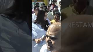 Anushka Shetty Outside Tirumala Temple