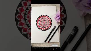 Day 22 daily mandala art series 🧿 Easy Mandala art for beginners #shorts