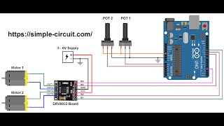 DC Motor speed & direction control with Arduino and DRV8833 module