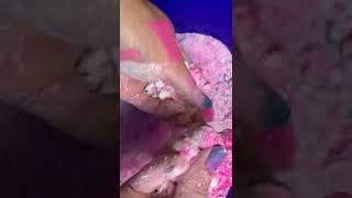 ASMR GYM CHALK + NEON PINK SAND "GRITTY POWDER PLAY"