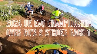 2024 UK EVO Championship. Round 2. Marshfield Mx Track. Over 50's Modern 2 Stroke. Race 1