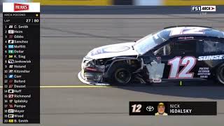 ARCA Menards Series Pocono  - Bryan Dauzat and Nick Igdalsky crash