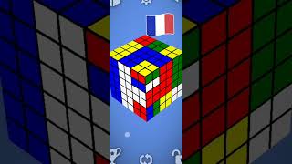 Making FRANCE country's flag 🇫🇷 on a 6 by 6 cube #shortsvideo #cubing #puzzle #trending#viral