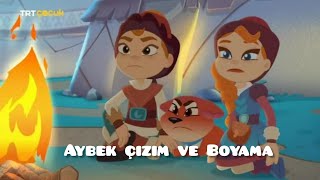 TRT Çocuk Aybek ve Gülçiçek çizim ve Boyama| Aybek Çizgi Film | Çocuklar için Boyama