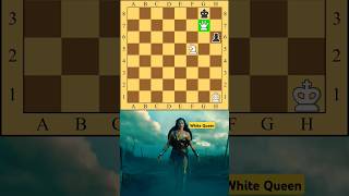 Unpredictable Moves by White Queen #chess #chesspiece