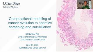 Dr. Kit Curtius: Computational modeling of cancer evolution to optimize screening and surveillance