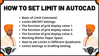 How To Set Limit In Autocad.