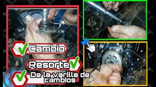 Como cambiar el resorte de la varilla de cambios de una  ns 200 pulsar bajaj