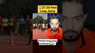 ✔️✅️Perfect long jump🦅 technique💯 #longjump #runningtips #shorts