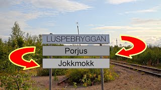 Luspebryggan, Umsteigen zum Stora Sjöfallet