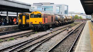 (4k) HNRail class 20314 + drs class 20302 idol away in Sheffield