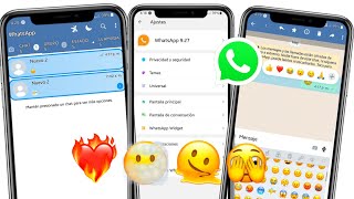 NUEVO WHATSAPP PARA ANDROID INCREIBLE CON NUEVAS FUNCIONES Y NUEVOS EMOJIS ACTUALIZADO 2022