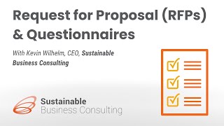 Sustainable Business Policies - RFPs and Questionnaires