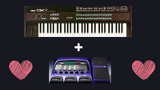 YAMAHA DX7 + VOCAL 300 DIGITECH  #yamaha #digitech #DX7