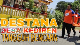 Ancaman tanggul sungai Bengawan solo relawan Desa tangguh bencana Desa Kediren Kalitengah siap