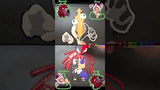 Making Amazing Digital Circus: Kinger VS Ragatha Pancake art challenge, 어메이징 디지털 서커스 킹어, 래거사 #shorts