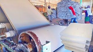 Paper recycling process in to mass production paper bundles