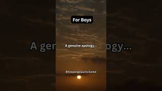 A genuine apology... #shorts #knowledgequotechannel