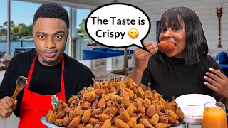 I MADE THE BEST FRIED CHICKEN DRUMSTICK FOR MY GIRLFRIEND ** SHE LOVES IT** 😋🍗