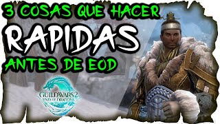 3 cosas IMPORTANTES que hacer antes de END OF DRAGONS | Guild Wars 2 Recomendaciones pre-expansión