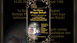 DOA MALAM MINGGU BERKAH