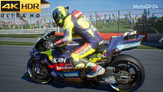 MotoGP 24 - Valentino Rossi Returns To Ducati VR46 #1: 100% Race British [4K60]