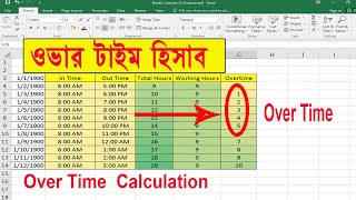 Overtime calculation in excel | How to Calculate Overtime in Excel | Easy Step-by-Step Tutorial