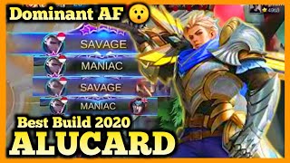 ALUCARD BEST BUILD 2020, ALUCARD MOBILE LEGENDS, ALUCARD GAMEPLAY, SAVAGE, MLBB, HYPER CARRY META