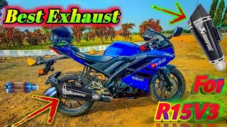 R15 v3 exhaust change 🔥 // best exhaust for r15 v3 | Best Exhaust For Yamaha R15v3