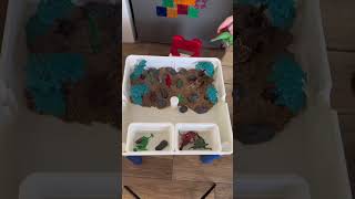 PicassoTiles PicassoToys All In One Sensory Play Kinetic Sand Dinosaur Jurassic Park Pretend Play