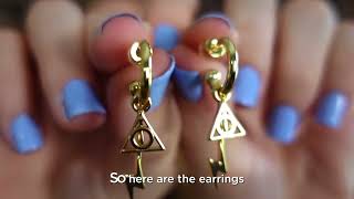 Harry Potter™ Golden Snitch Huggie Earrings By Sallyrose