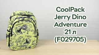 Розпаковка CoolPack Jerry Dino Adventure 21 л 39х28х15 см (F029705)