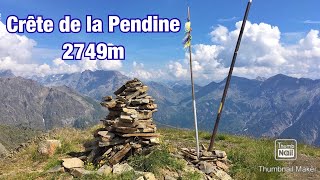 Crête de la Pendine 2749m par le Col du Bal 2601m , Puy-Saint-Vincent