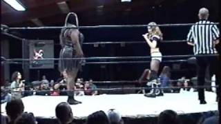 PWX: PJ Tyler (w/ "The Score" Robbie Crawford and Holly Hilton) vs Awesome Kong