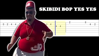 Skibidi Bop Yes Yes (Easy Guitar Tabs Tutorial)