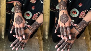 new mandala mehndi design for tikki || tikki mehndi design 2024 easy and simple|| bridal mehndi