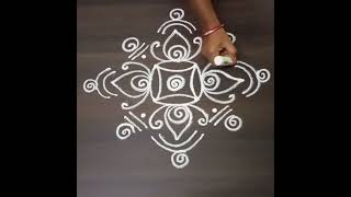 శరన్నవరాత్రులు Simple muggu designs #rangoli #muggulu