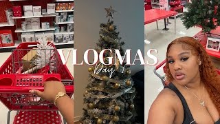 VLOGMAS DAY 1| Decorating Christmas Tree+ Target errands+ Manifestation