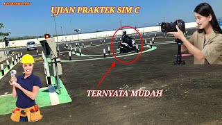 Ujian praktek sim c sepada motor 100 % lulus satpas tegaron kepanjen mudah kenapa takut